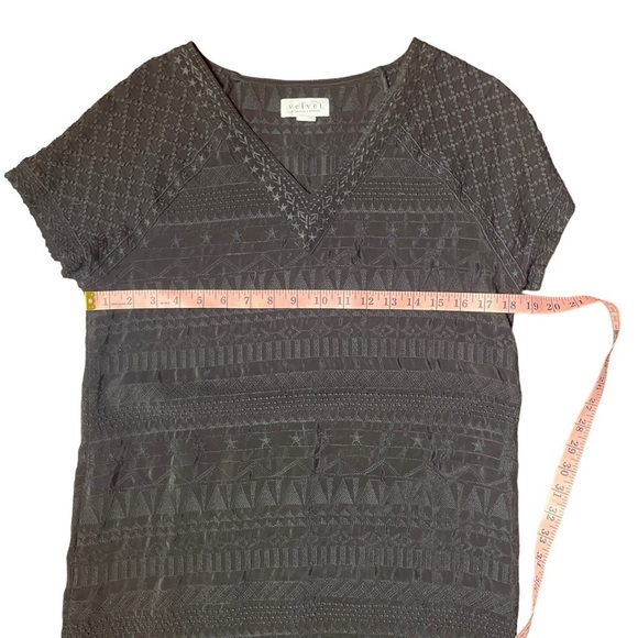 Velvet by Graham and Spencer Black Short Sleeve Mini Dress Cover Up small - Picture 5 of 11